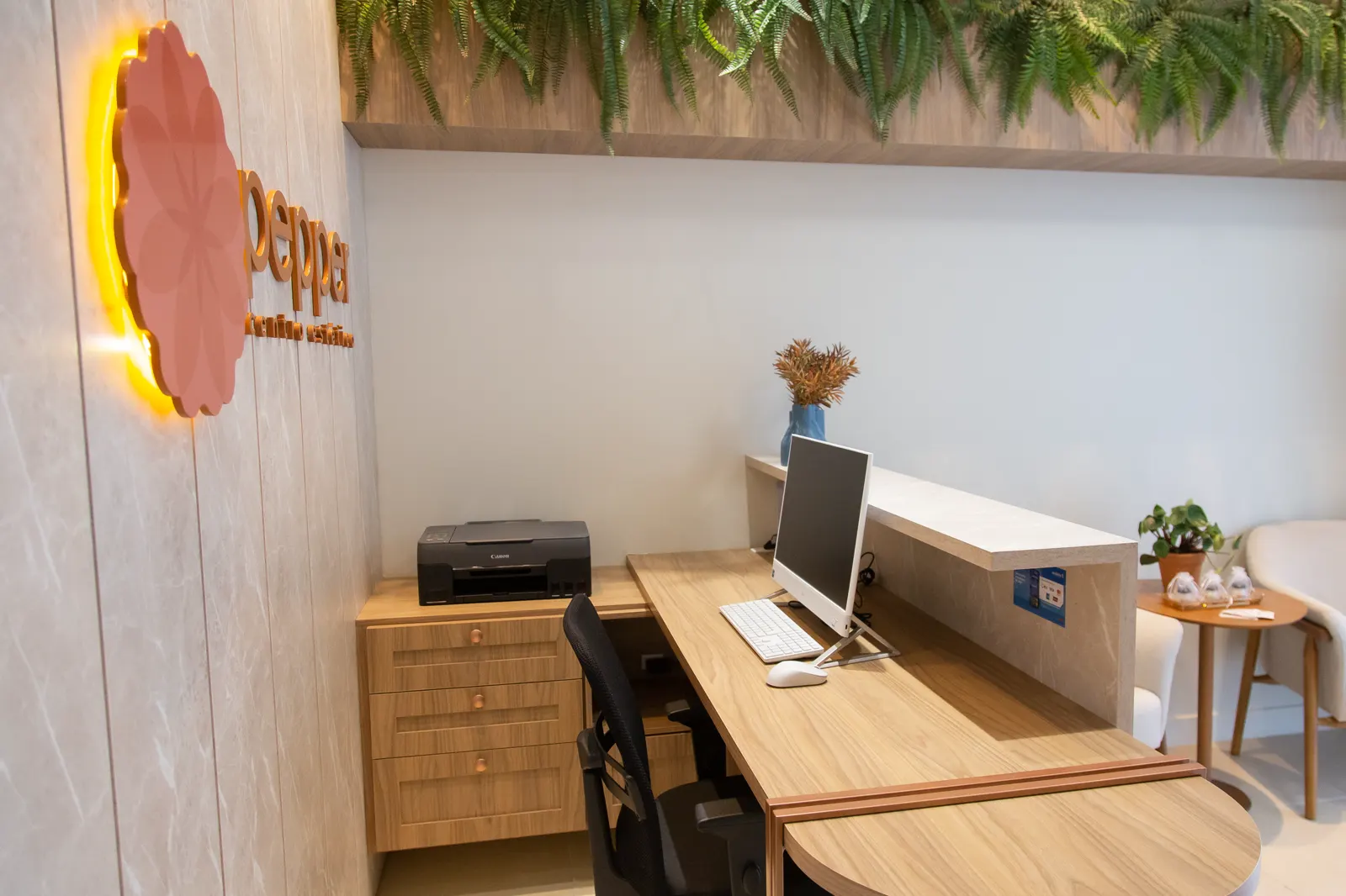 Recepção da Pepper Centro Estético